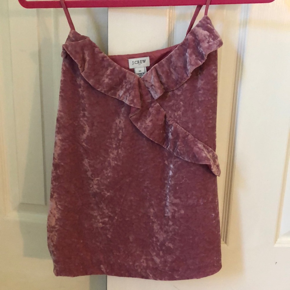 J crew velvet top